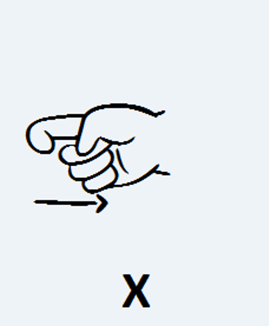 X em Língua de Sinais